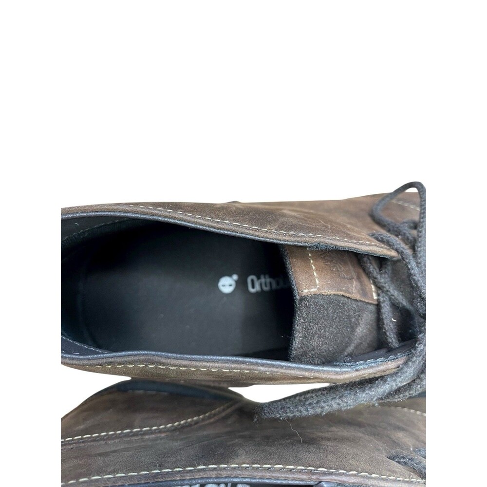 TIMBERLAND A12HY GRANTLY CHUKKA BOOT DARK OILED BROWN LEATHER ORTHOLITE 11.5 - Picture 5 of 10